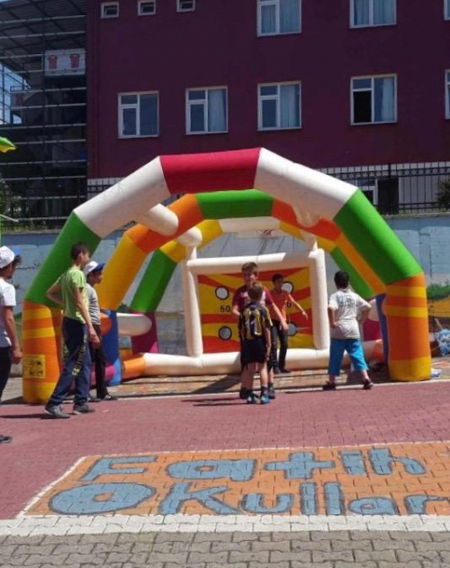 Şişme oyun parkı kiralama şut becerisi 6*5*3,50 metre
